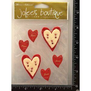 JOLEES BOUTIQUE BY STICKO SPJC011 FELT HEARTS VALENTINES DAY WEDDING LOVE